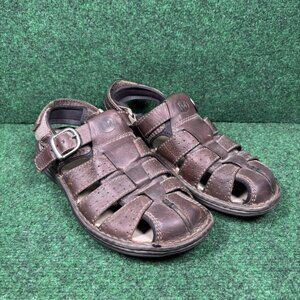 Merrell Bracken Brown Leather Fisherman Slingback Sandals Size 10 Men’s